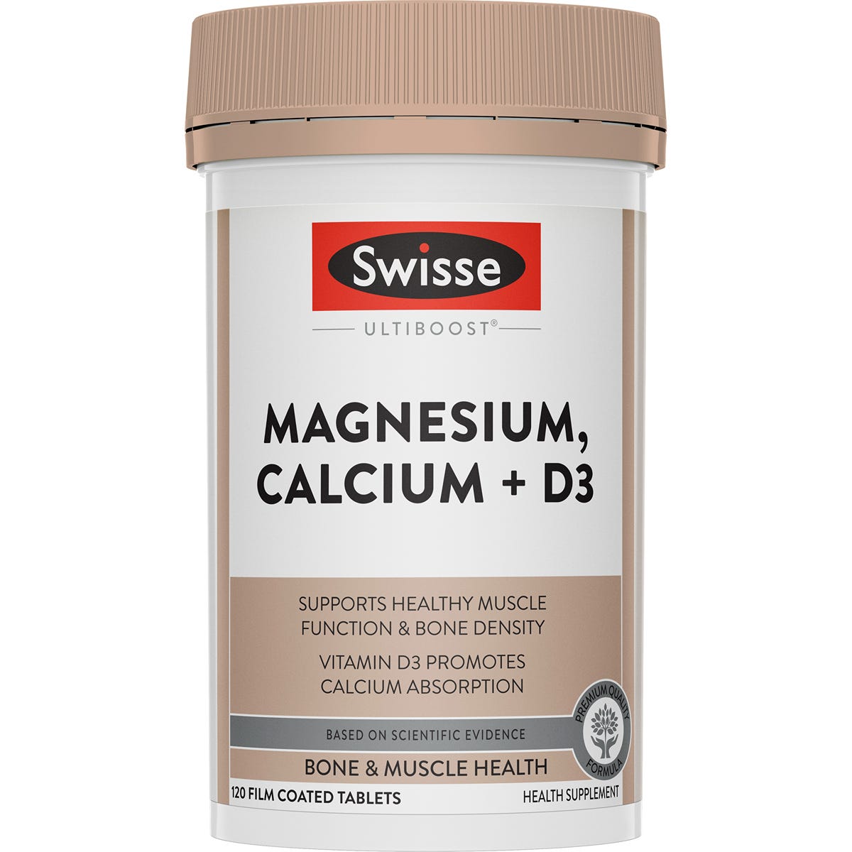Swisse Ultiboost Magnesium Calcium + Vitamin D3 supplement tablets