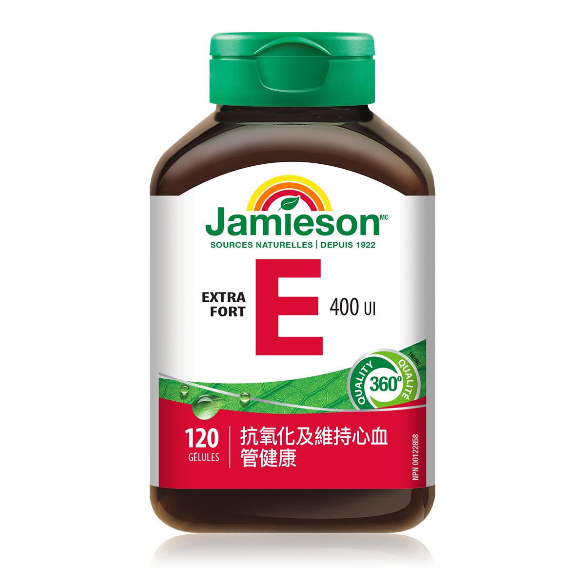 Jamieson Vitamin E 400IU 120 Capsules — authentic Hong Kong health & beauty