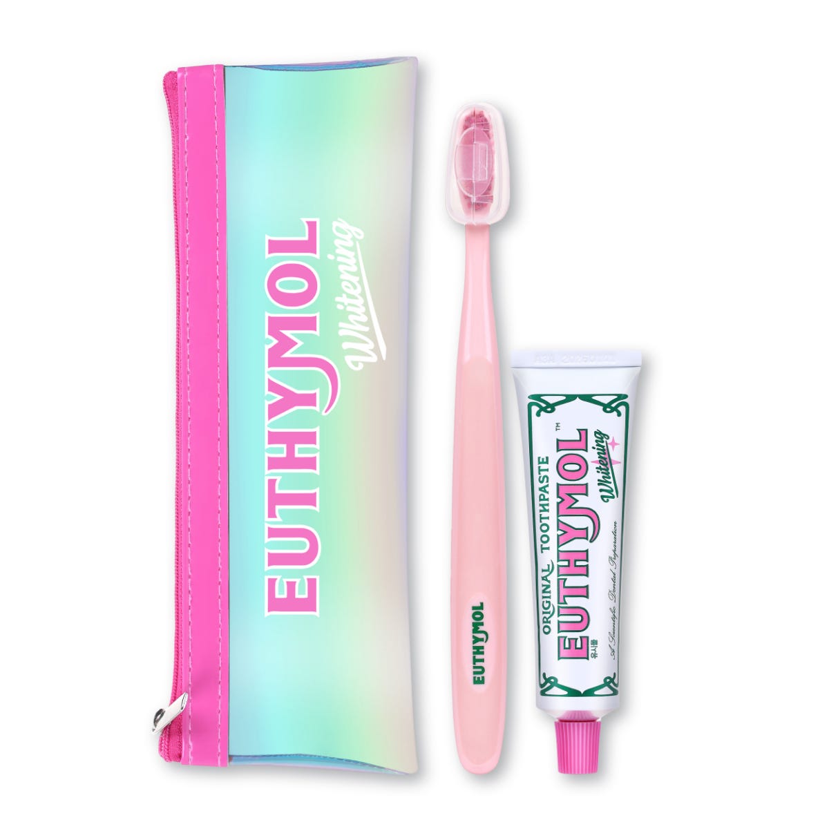 EUTHYMOL美白牙膏牙刷旅行套裝(美白牙膏40克+亮白潔淨牙刷1支) 1套 — authentic Hong Kong health & beauty
