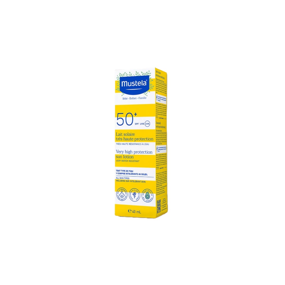 Mustela Very High Protection Face Sunscreen SPF50 40ml — authentic Hong Kong health & beauty