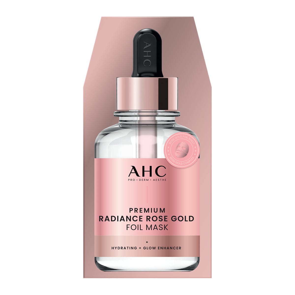 AHC Rose Gold warming Radiance Mask 5 Sheets — authentic Hong Kong health & beauty