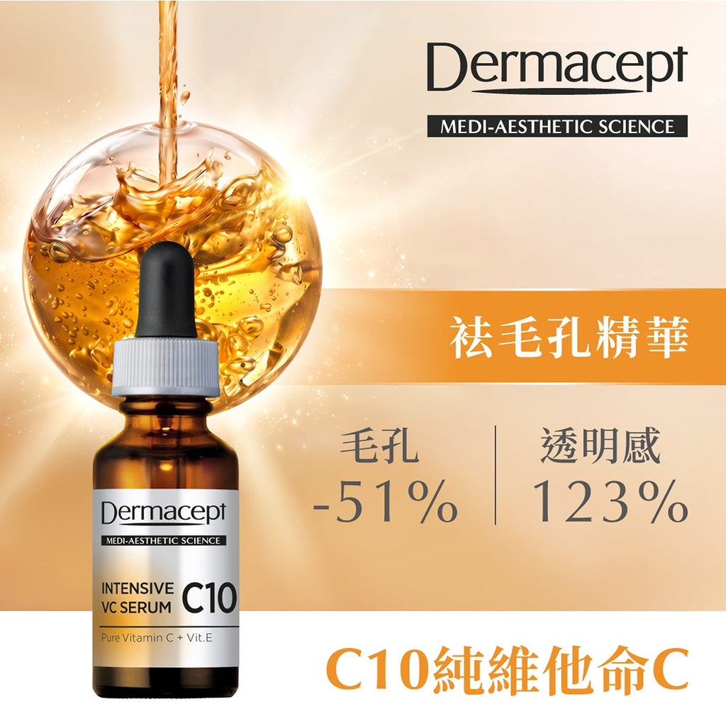 Dermacept C10 Pure Vitamin C Serum 26ml — authentic Hong Kong health & beauty