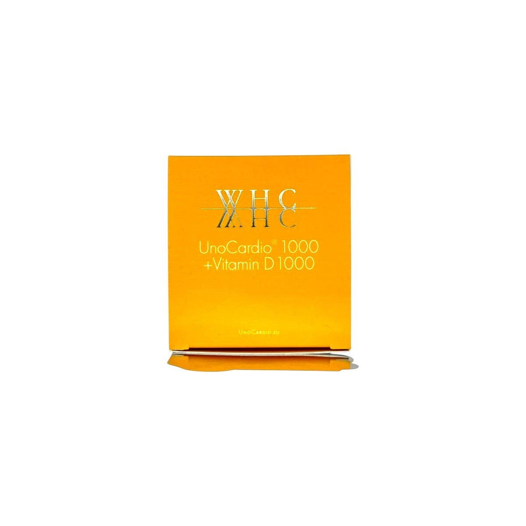 WHC UnoCardio 1000 + Vitamin D 95% High-Purity Fish Oil 60 Capsules — authentic Hong Kong health & beauty