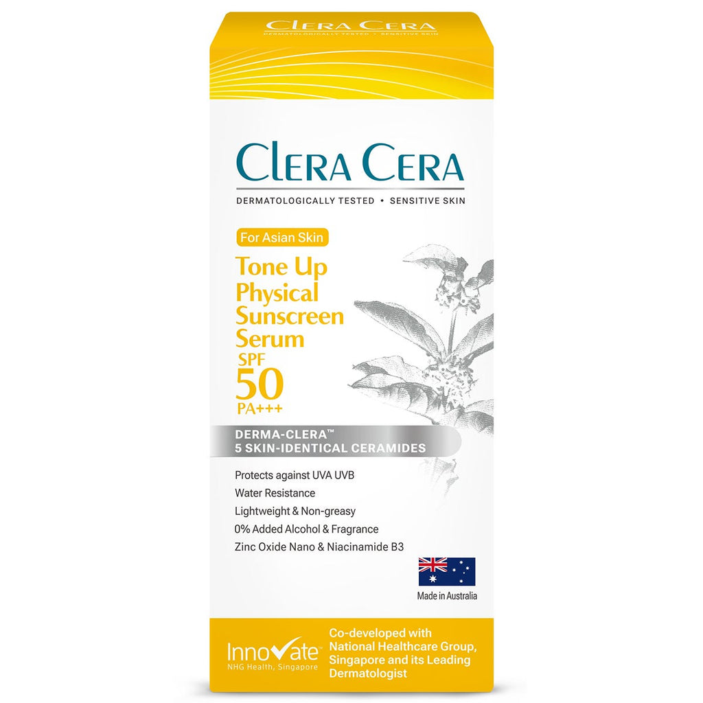 Clera Cera物理提亮防曬乳SPF50 PA+++ 50克 — authentic Hong Kong health & beauty