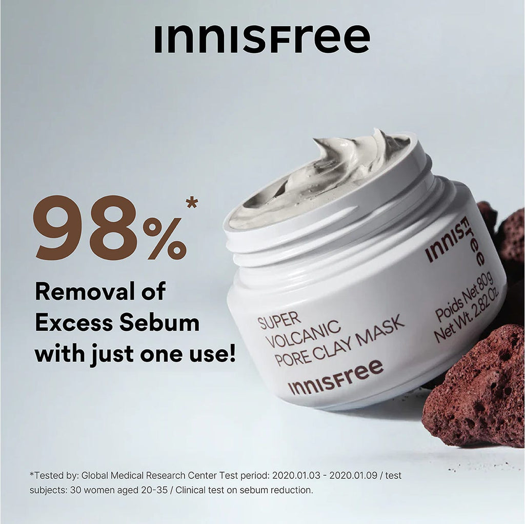 Innisfree Super Volcanic Pore Clay Mask 80ml — authentic Hong Kong health & beauty