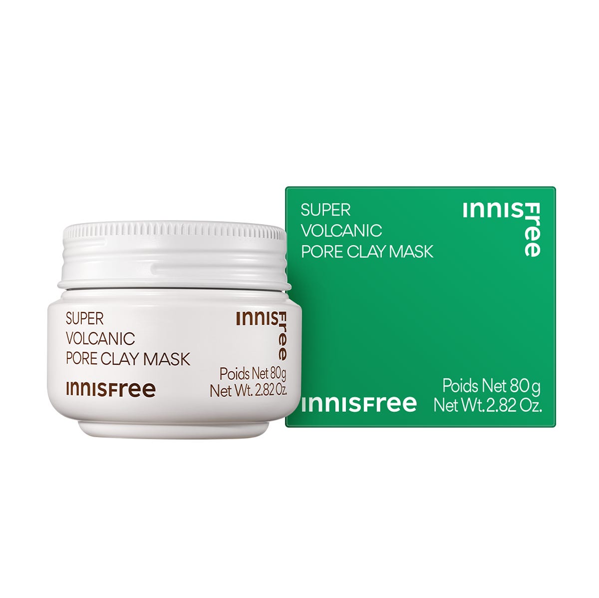 Innisfree Super Volcanic Pore Clay Mask 80ml — authentic Hong Kong health & beauty
