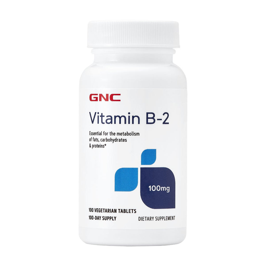 GNC Vitamin B2 100mg 100 Tablets — authentic Hong Kong health & beauty
