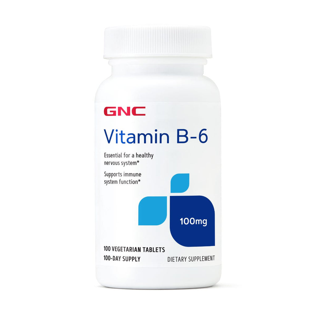 GNC Vitamin B6 100mg 100 Tablets — authentic Hong Kong health & beauty