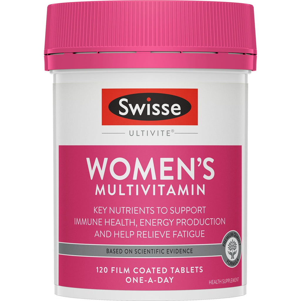 Swisse Ultivite Women's Multivitamin 120 Tablets — authentic Hong Kong health & beauty