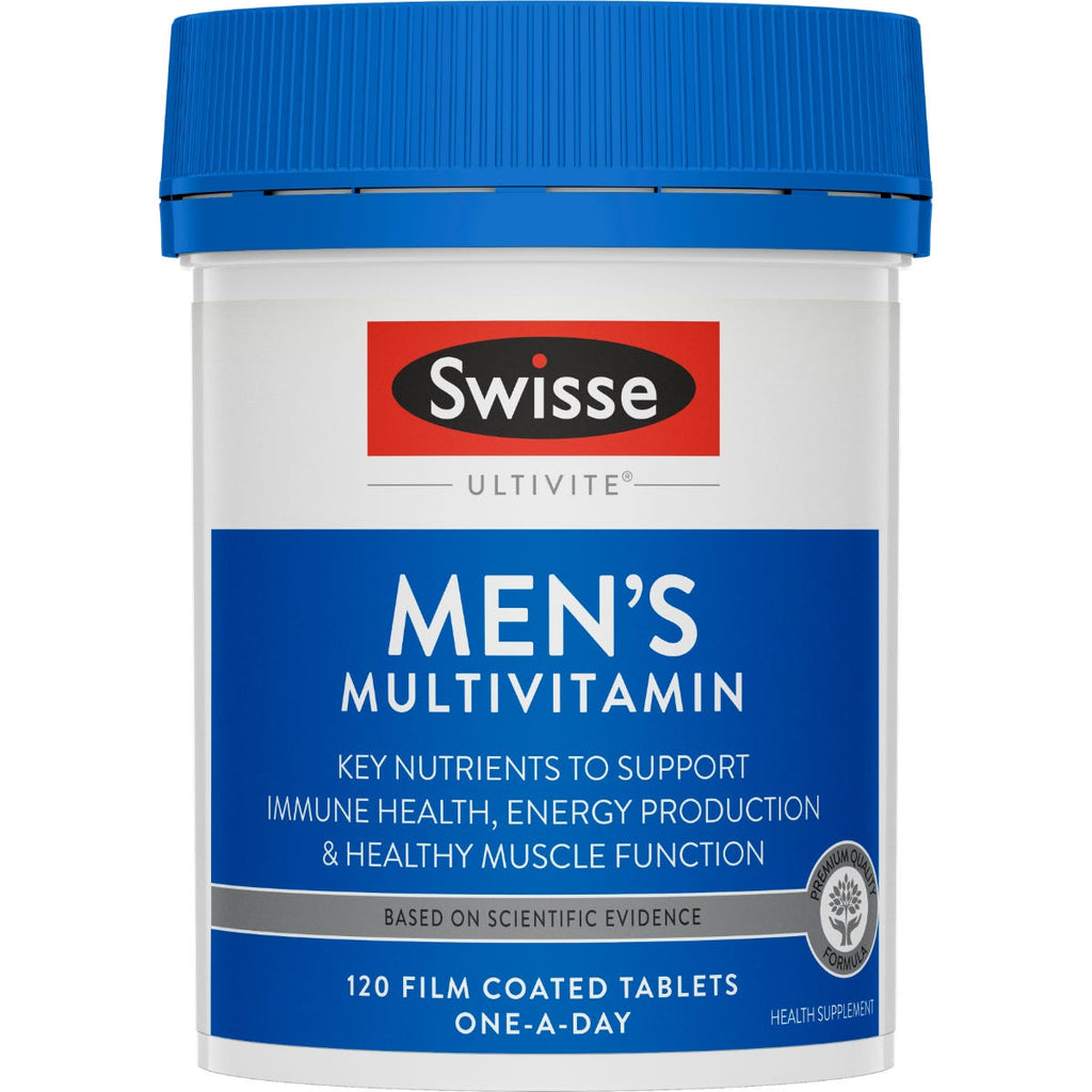 Swisse Men's Multivitamin 120 Tablets — authentic Hong Kong health & beauty