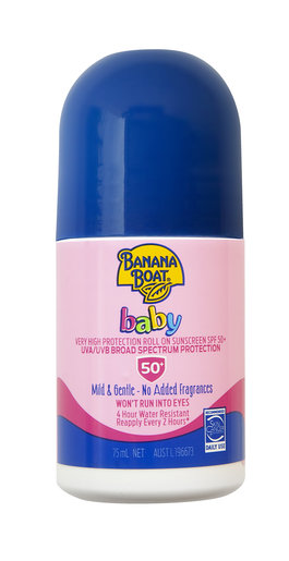香蕉船 Banana Boat Baby Sunscreen Roll On SPF50 75ml *001670 — authentic Hong Kong health & beauty