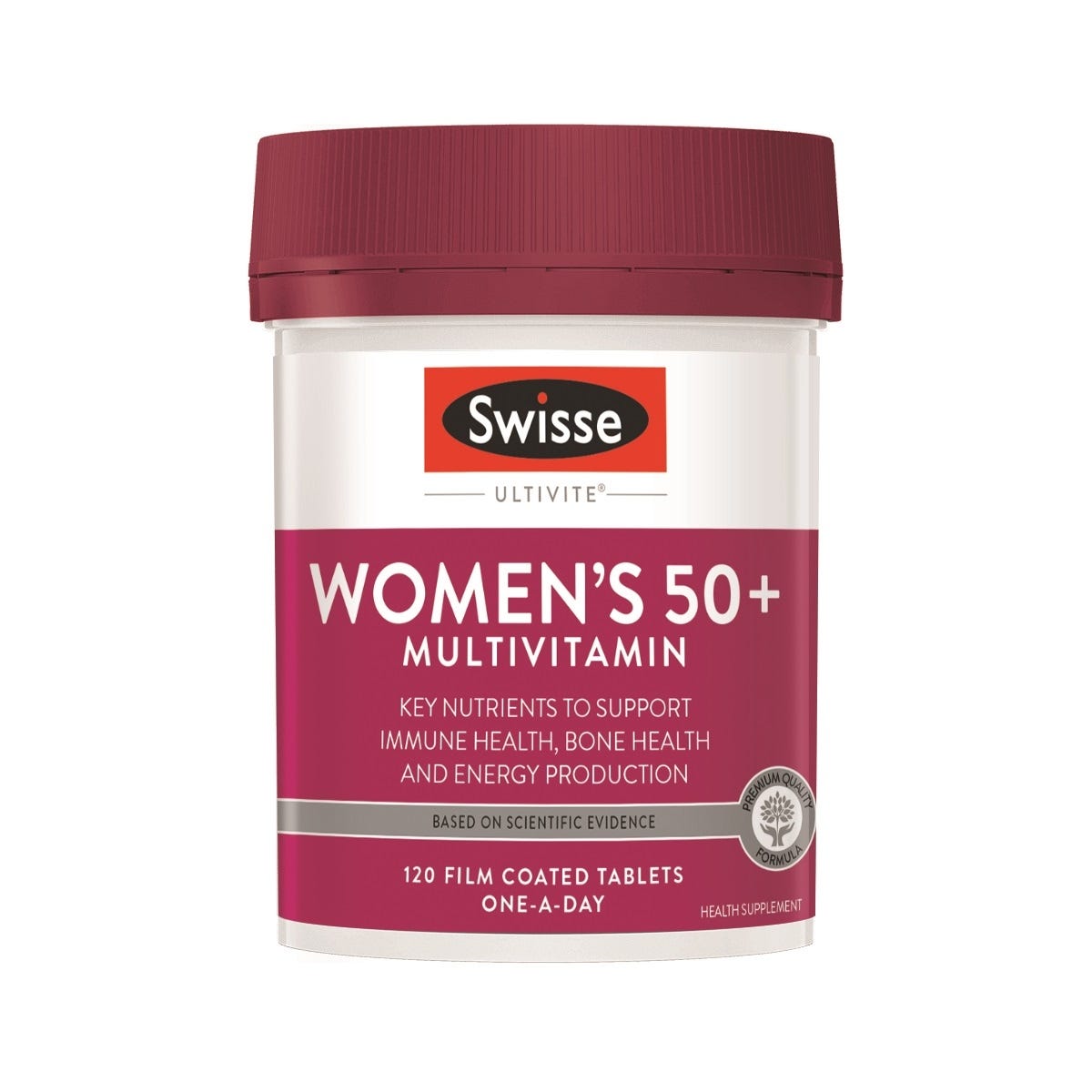 Swisse Ultivite 50+ Women's Multivitamin 120 Tablets — authentic Hong Kong health & beauty