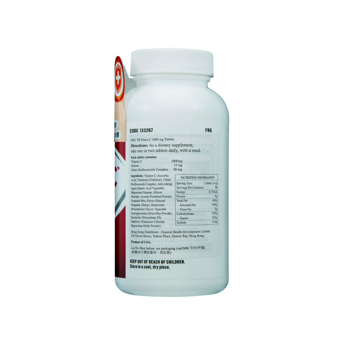 GNC Timed-Release Vitamin C 1000mg 90 Capsules — authentic Hong Kong health & beauty