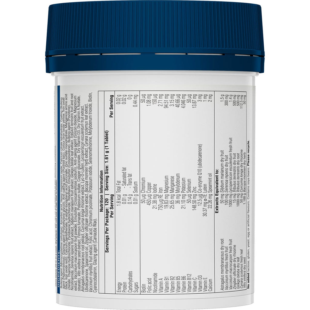 Swisse Ultivite 50+ Men's Multivitamin 120 Tablets — authentic Hong Kong health & beauty