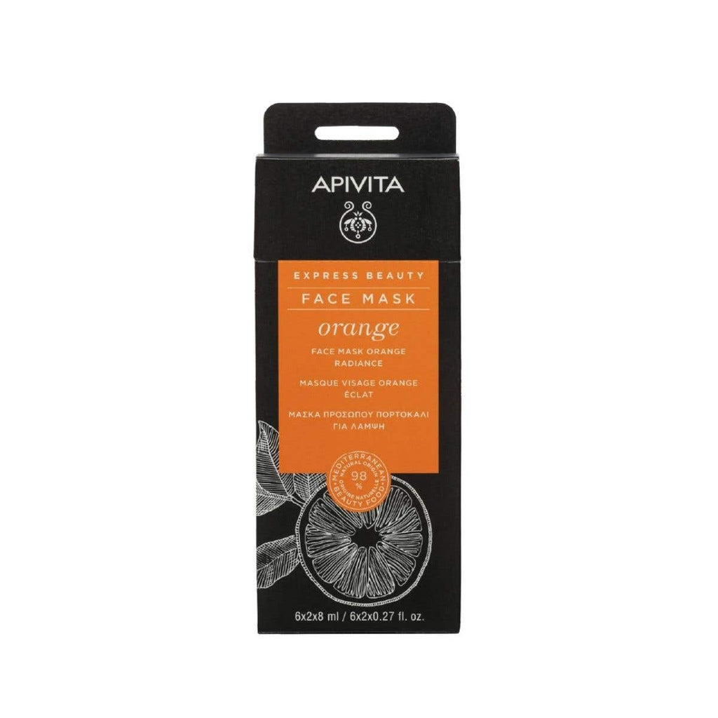 APIVITA Orange Brightening Express Mask 8ml x 12 Sachets — authentic Hong Kong health & beauty
