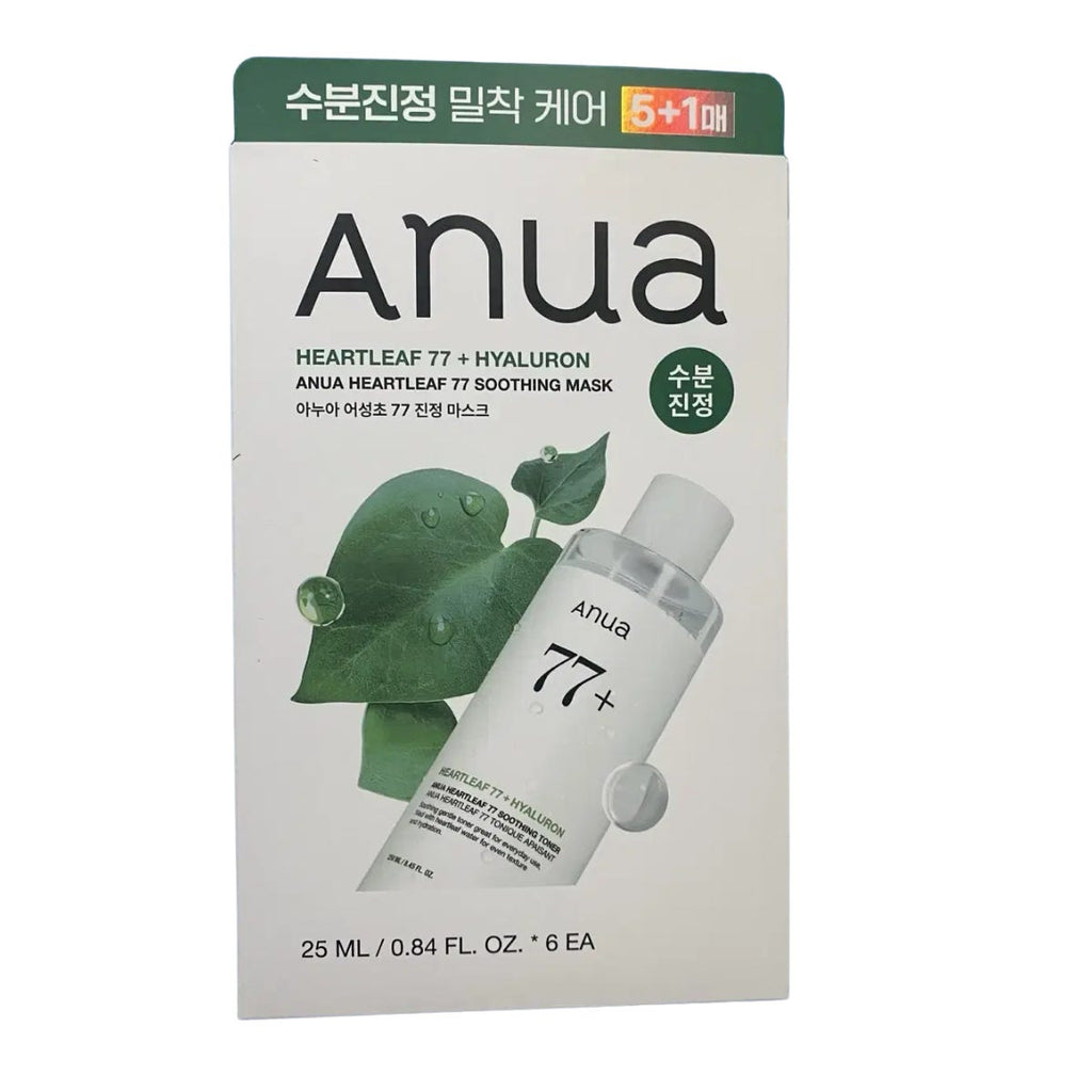 Anua魚腥草77面膜 5片 + 1片 — authentic Hong Kong health & beauty