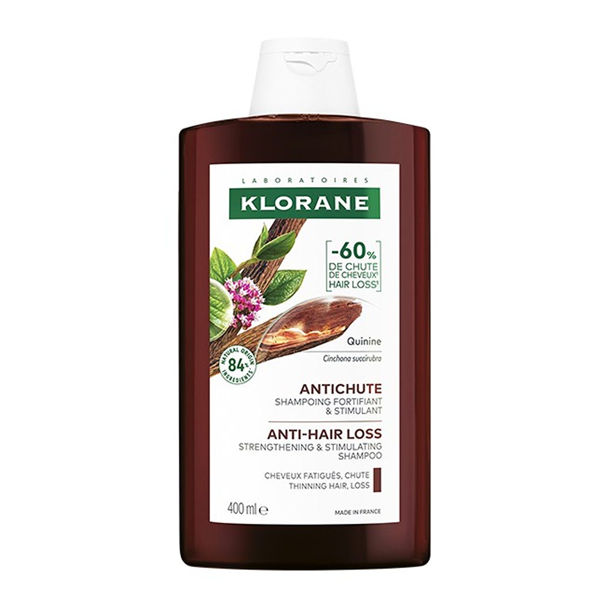 Klorane金雞納雪絨花防脫髮洗髮水 400毫升 — authentic Hong Kong health & beauty