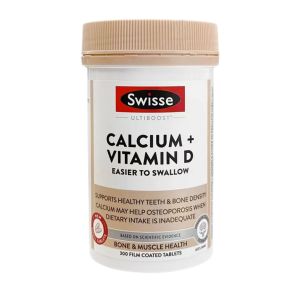 Swisse Ultiboost Calcium + Vitamin D Mini Tabs 300 Tables — authentic Hong Kong health & beauty