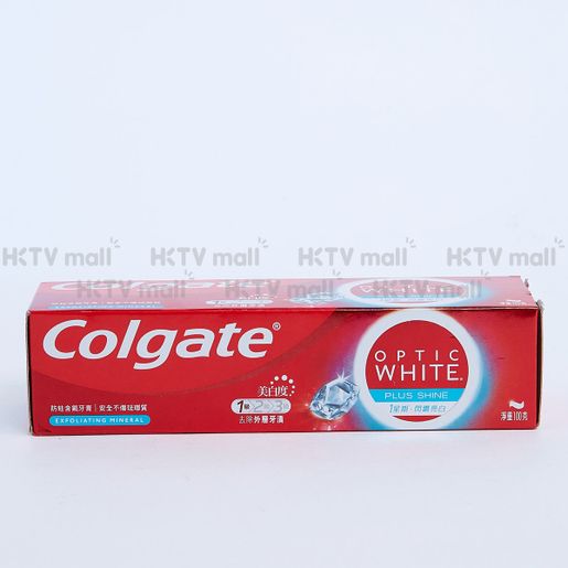 高露潔 [2 Tubes] Optic White Plus Shine Stain Removal Whitening Toothpaste (Random Delivery) — authentic Hong Kong health & beauty