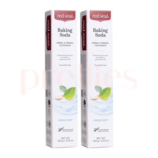 紅印 Herbal & Mineral Toothpaste (Baking Soda) 100g x2pcs (Random Version) — authentic Hong Kong health & beauty