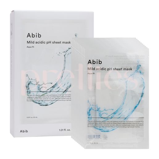 Abib Mild Acidic PH Sheet Mask - Aqua Fit (10 Sheet/Box) (Random Version) — authentic Hong Kong health & beauty
