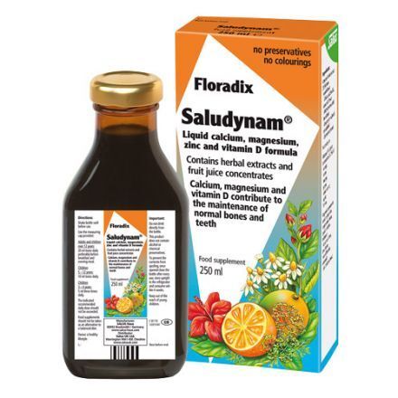 Floradix Saludynam Liquid Calcium, Magnesium, Zinc and Vitamin D Formula 250ml — authentic Hong Kong health & beauty