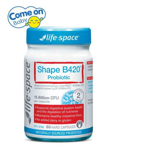 life-space Life Space Shape B420 Probiotic 60 capsules (BBD:02/2028) (Parallel Imports) — authentic Hong Kong health & beauty