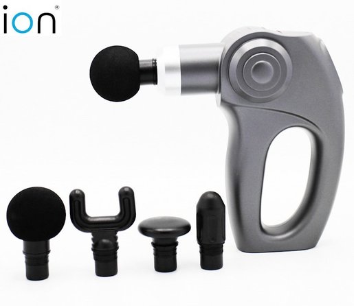 ion Light weight muscle fascia massage gun-small elephant shape curved handle design — authentic Hong Kong health & beauty