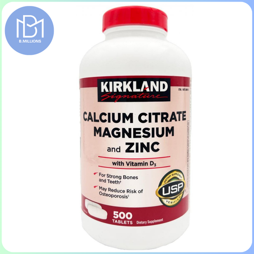 Kirkland Signature Calcium Citrate Magnesium with Vitamin D3 500 tablets EXP: Oct 2028 [Parallel Imported] — authentic Hong Kong health & beauty
