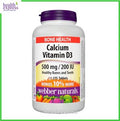 Webber Naturals Calcium (500 mg) + Vitamin D3 (200 IU) 275 tablets[Parallel Goods] — authentic Hong Kong health & beauty