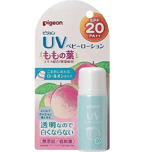 Pigeon Baby Sunscreen Roll-On Lotion 25g, Peach Scent, SPF20 PA++ * — authentic Hong Kong health & beauty