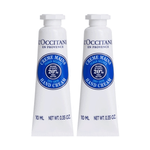 L'Occitane <<2件>> LOCCITANE Shea Butter Hand Cream 10ml Ｘ2支 (旅行装) (新舊包裝隨機發送) — authentic Hong Kong health & beauty
