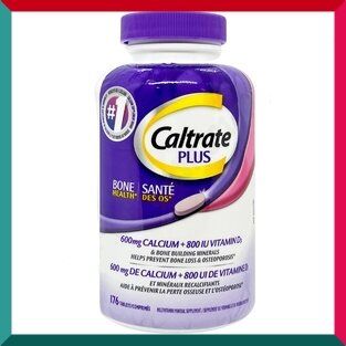佳存 Caltrate Plus Bone Health 600mg Calcium + 800IU Vitamin D3 with Minerals 176 Tablets (EXP: 06/2028) — authentic Hong Kong health & beauty