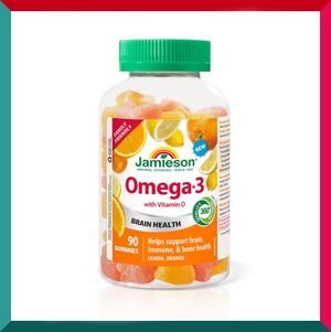 Jamieson Jamieson Omega-3 Gummies Family Friendly 90 gummies (EXP: 11/2027) — authentic Hong Kong health & beauty