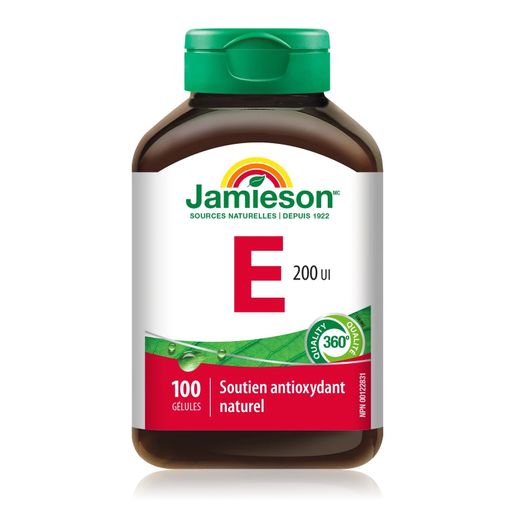 Jamieson Jamieson Vitamin E (200 IU) 100 softgels (EXP:31/01/2028) — authentic Hong Kong health & beauty