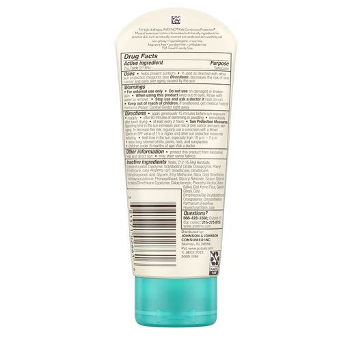 Aveeno baby Aveeno Kids Continuous Protection Mineral Sunscreen, SPF 50, 88 ml — authentic Hong Kong health & beauty