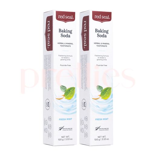 紅印 Herbal & Mineral Toothpaste (Baking Soda) 100g x2pcs (Random Version) — authentic Hong Kong health & beauty