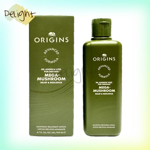 ORIGINS Mega-Mushroom Relief Soothing Hydrating Treatment Lotion 200ml Parallel Imported Goods — authentic Hong Kong health & beauty