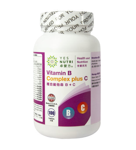 卓營方 Vitamin B Complex plus C (100 Tab) — authentic Hong Kong health & beauty