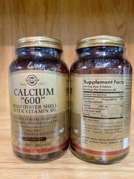 SOLGAR Calcium 600 with Vitamin D3 (120 tablets) *Different versions random ship* — authentic Hong Kong health & beauty