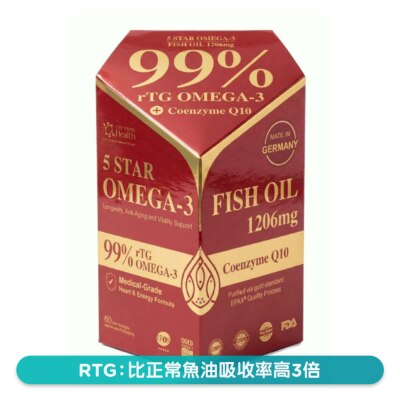 壹森健康 5星高純魚油60粒