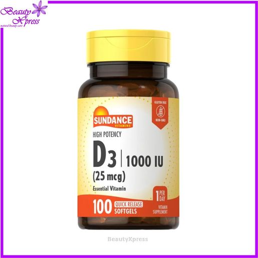 Sundance High Potency Vitamin D3 1,000IU 25 mcg Quick Release 100 Softgels [Authorised Distributor] — authentic Hong Kong health & beauty