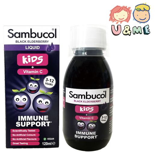 Sambucol 果漿Black Elderberry Pulp For Kids + Vitamin C 120ml — authentic Hong Kong health & beauty