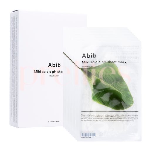 Abib Mild Acidic PH Sheet Mask - Heartleaf Fit (10 Sheet/Box) RandomVer — authentic Hong Kong health & beauty