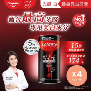 高露潔 Optic White Pro Series dental Whitening Toothpaste (Random Delivery) x4 — authentic Hong Kong health & beauty