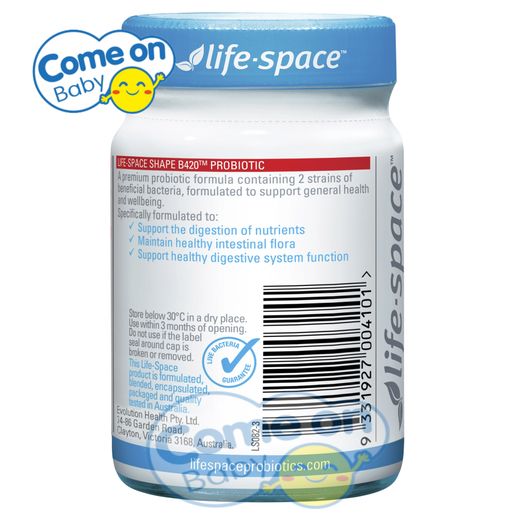 life-space Life Space Shape B420 Probiotic 60 capsules (BBD:02/2028) (Parallel Imports) — authentic Hong Kong health & beauty