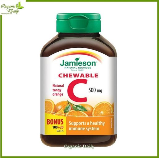 Jamieson Jamieson Chewable Vitamin C Orange (500 mg)120 tablets(RANDOM Packing)[Parallel Goods] — authentic Hong Kong health & beauty