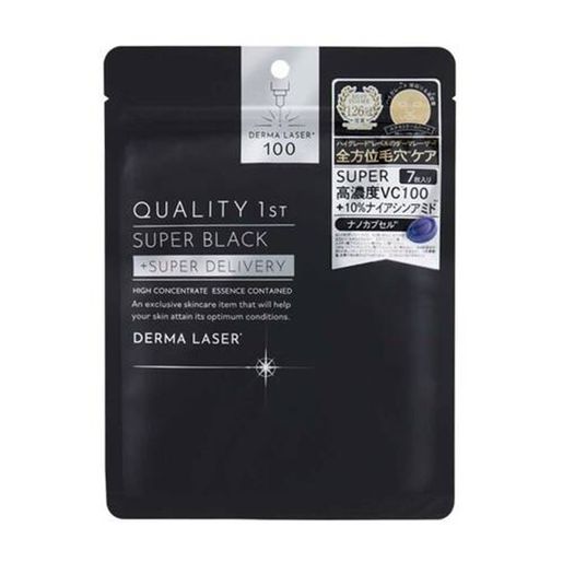 QUALITY FIRST Derma Laser Mask - Super Black (7pcs) — authentic Hong Kong health & beauty