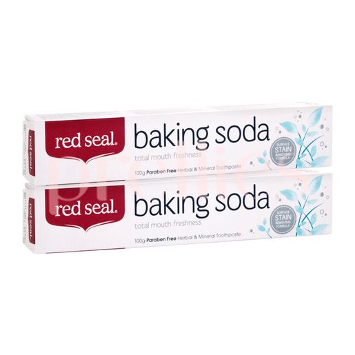 紅印 Herbal & Mineral Toothpaste (Baking Soda) 100g x2pcs (Random Version) — authentic Hong Kong health & beauty