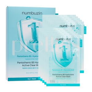 numbuz:n numbuzin No.1 Pantothenic B5 Hyaluronic Active Clear Mask Sheet 10pcs/Box — authentic Hong Kong health & beauty